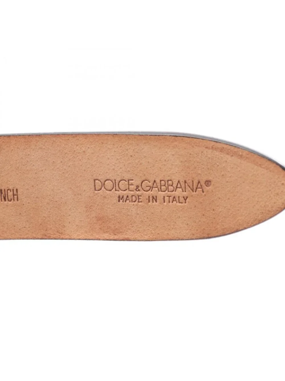 Dolce & Gabbana Belt DG Logo Silver Leather